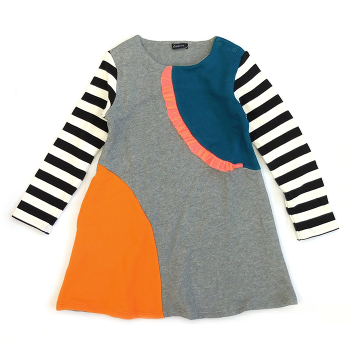 A ガーゼ裏毛切替ワンピース Gグレー D Arms Online Shop A ガーゼ裏毛切替ワンピース Gグレー D Arms Online Shop