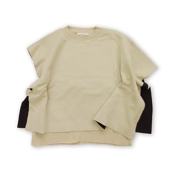 Ek104 コットンダブルフェイス オフタートルノースリーブ 10beige D Arms Online Shop