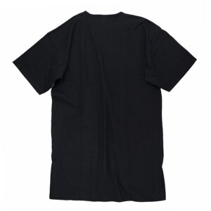 616882 SCOOP NECK DRESS POCKET T-SHIRTS BLACK