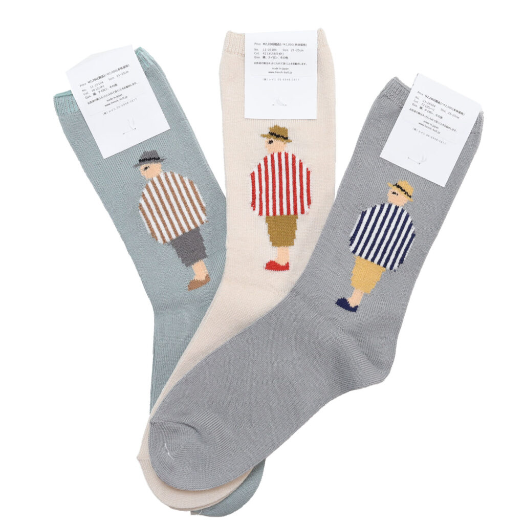 French bull フレンチブル 11-26104 カップルソックス vacances 靴下 おしゃれ