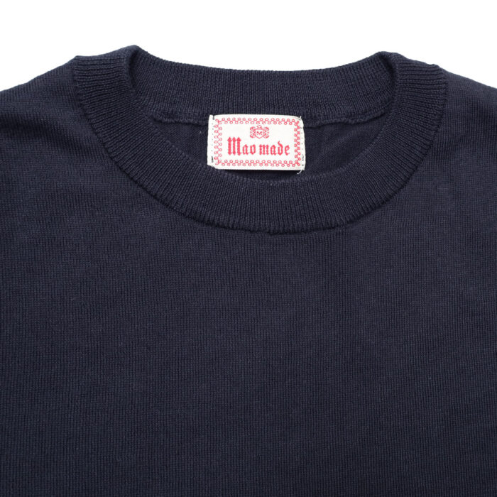 mao made マオメイド 611120 CHOやわらかチョーしなやか超ほおずりコットンシリーズ ボーダーTEEインに着てる風プルオーバー トップス