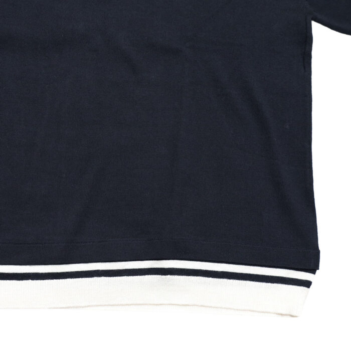 mao made マオメイド 611120 CHOやわらかチョーしなやか超ほおずりコットンシリーズ ボーダーTEEインに着てる風プルオーバー トップス