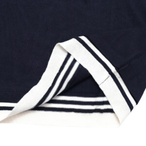 mao made マオメイド 611120 CHOやわらかチョーしなやか超ほおずりコットンシリーズ ボーダーTEEインに着てる風プルオーバー トップス