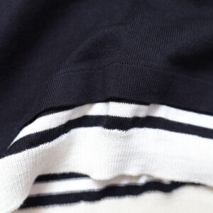 mao made マオメイド 611120 CHOやわらかチョーしなやか超ほおずりコットンシリーズ ボーダーTEEインに着てる風プルオーバー トップス