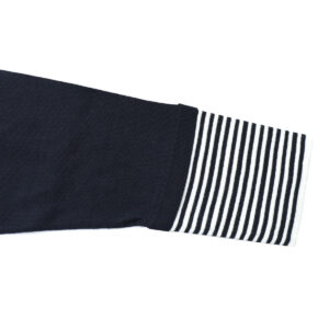 mao made マオメイド 611120 CHOやわらかチョーしなやか超ほおずりコットンシリーズ ボーダーTEEインに着てる風プルオーバー トップス