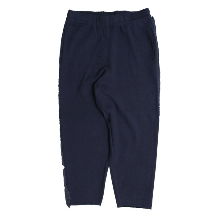 mao made マオメイド 611123 サイドふりふりフリルテーパードパンツ ボトム フリル