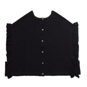 mao made マオメイド 611126 シルケットコットンミラノリブコレクション 2WAYふりふりフリルベスト フリル ベスト トップス 2WAY