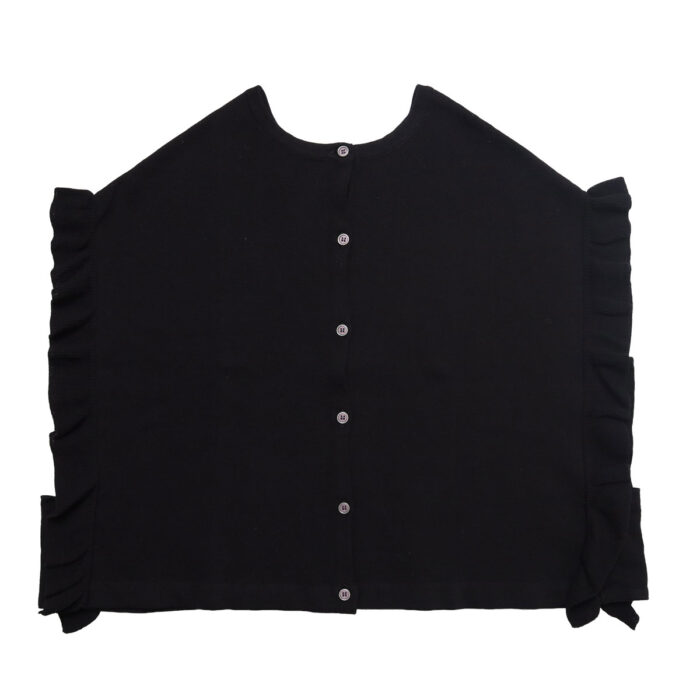 mao made マオメイド 611126 シルケットコットンミラノリブコレクション 2WAYふりふりフリルベスト フリル ベスト トップス 2WAY