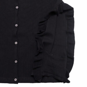 mao made マオメイド 611126 シルケットコットンミラノリブコレクション 2WAYふりふりフリルベスト フリル ベスト トップス 2WAY