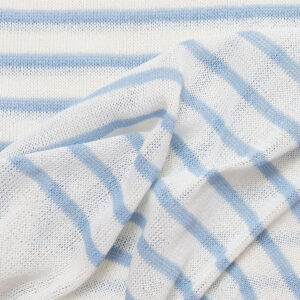 mao made マオメイド 611132 和紙のようなリネンのようなシアーポリエステルシリーズ パネルボーダー裾ドロストプルオーバー トップス シアー ボーダー