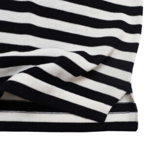 mao made マオメイド 611143 シャリコットン embroidery ししゅういろいろシリーズ ロゴザクザクししゅう5分袖ニットTEE Tシャツ トップス ニット