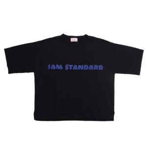 mao made マオメイド 611143 シャリコットン embroidery ししゅういろいろシリーズ ロゴザクザクししゅう5分袖ニットTEE Tシャツ トップス ニット