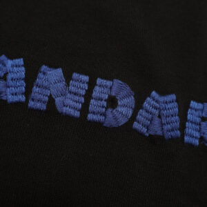 mao made マオメイド 611143 シャリコットン embroidery ししゅういろいろシリーズ ロゴザクザクししゅう5分袖ニットTEE Tシャツ トップス ニット