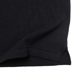 mao made マオメイド 611143 シャリコットン embroidery ししゅういろいろシリーズ ロゴザクザクししゅう5分袖ニットTEE Tシャツ トップス ニット