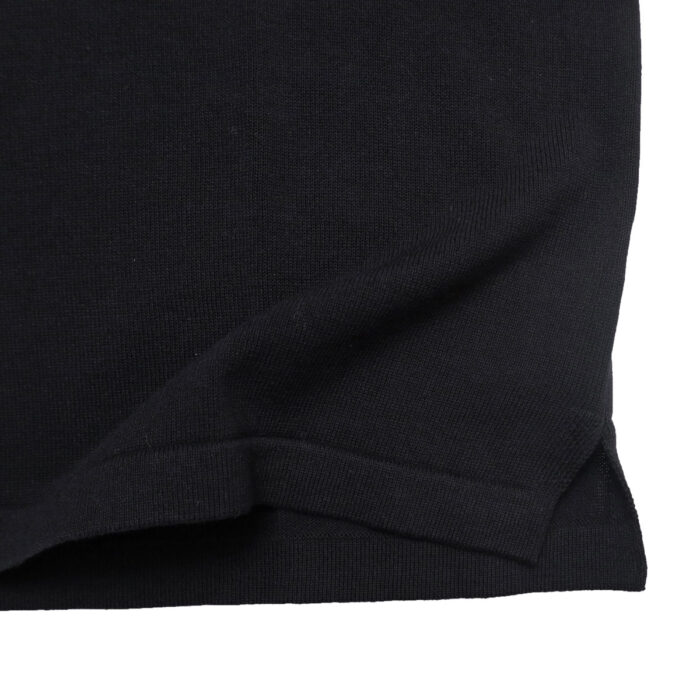 mao made マオメイド 611143 シャリコットン embroidery ししゅういろいろシリーズ ロゴザクザクししゅう5分袖ニットTEE Tシャツ トップス ニット