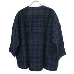 快晴堂 かいせいどう 61JK-02 タータンチェック/エバーグリーン ふわりカーディガン 羽織 チェック柄 カーディガン