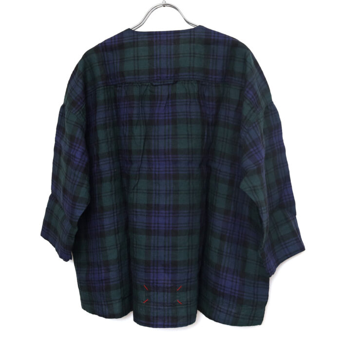 快晴堂 かいせいどう 61JK-02 タータンチェック/エバーグリーン ふわりカーディガン 羽織 チェック柄 カーディガン
