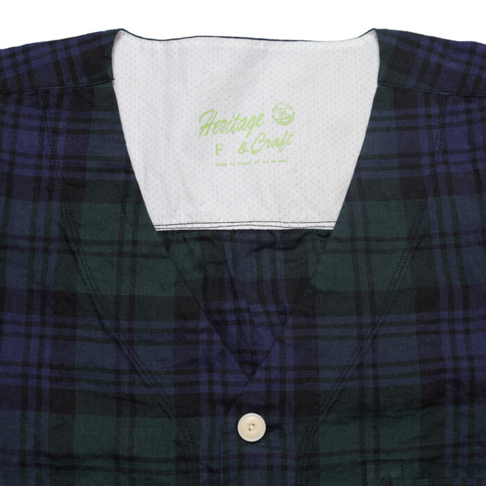 快晴堂 かいせいどう 61JK-02 タータンチェック/エバーグリーン ふわりカーディガン 羽織 チェック柄 カーディガン