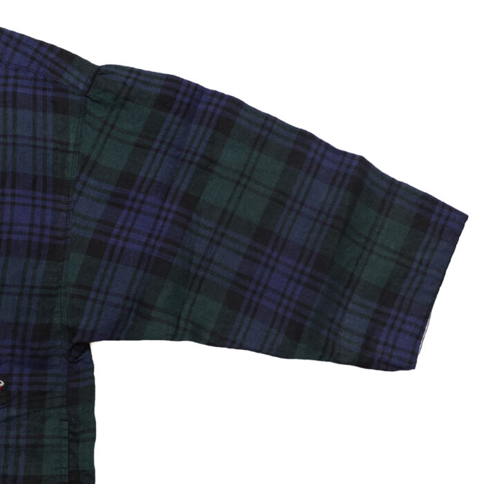 快晴堂 かいせいどう 61JK-02 タータンチェック/エバーグリーン ふわりカーディガン 羽織 チェック柄 カーディガン