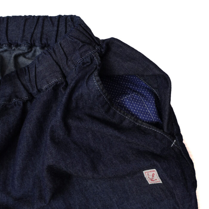 快晴堂 かいせいどう 62P-19 Girl’s マルチシーズン 6オンスデニム ふわふわタックパンツ ボトム パンツ デニム