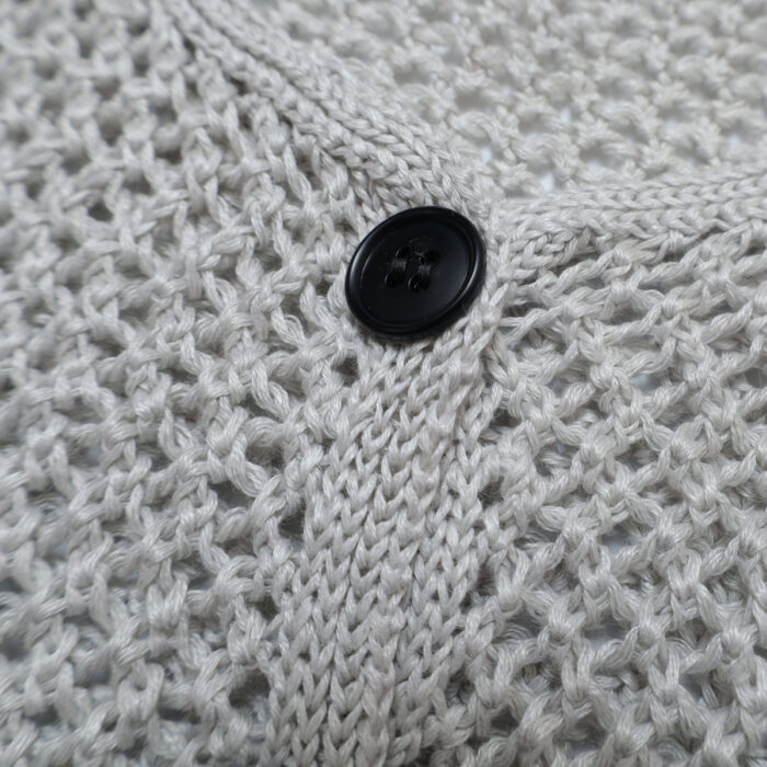 CNMDS2601 maison de soil メゾンドソイル 5GG LINEN OPENWORK KNIT VEST リネン ベスト