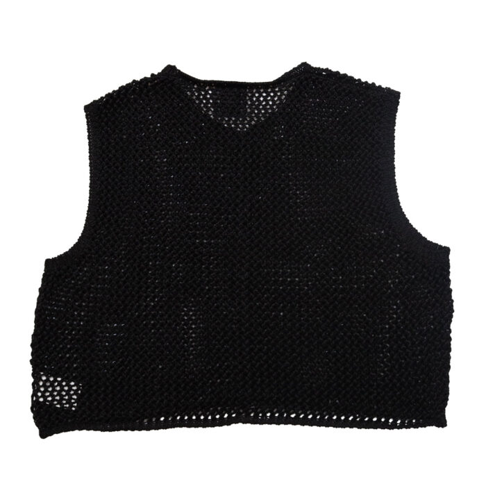 CNMDS2601 maison de soil メゾンドソイル 5GG LINEN OPENWORK KNIT VEST リネン ベスト