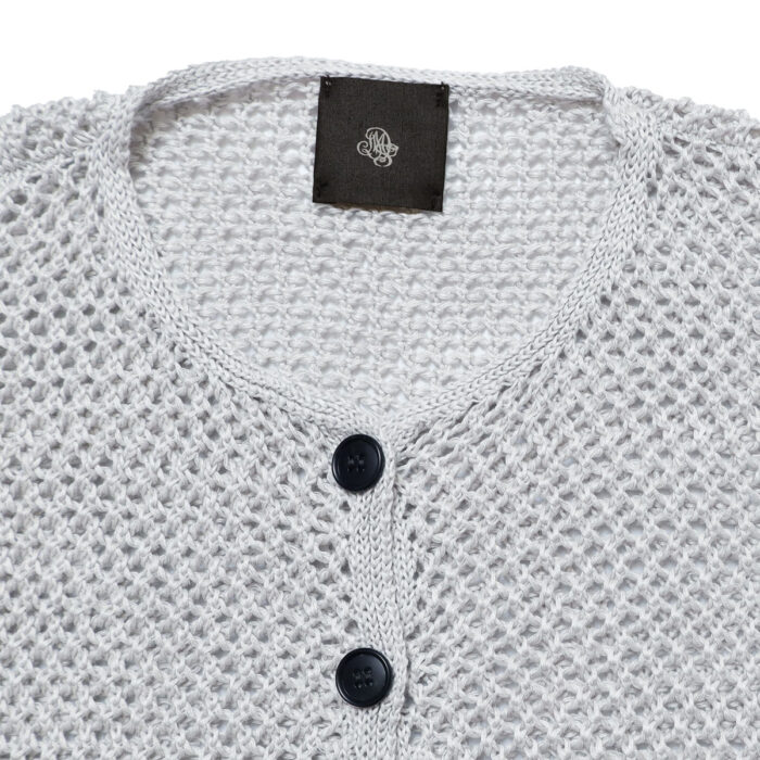 CNMDS2601 maison de soil メゾンドソイル 5GG LINEN OPENWORK KNIT VEST リネン ベスト