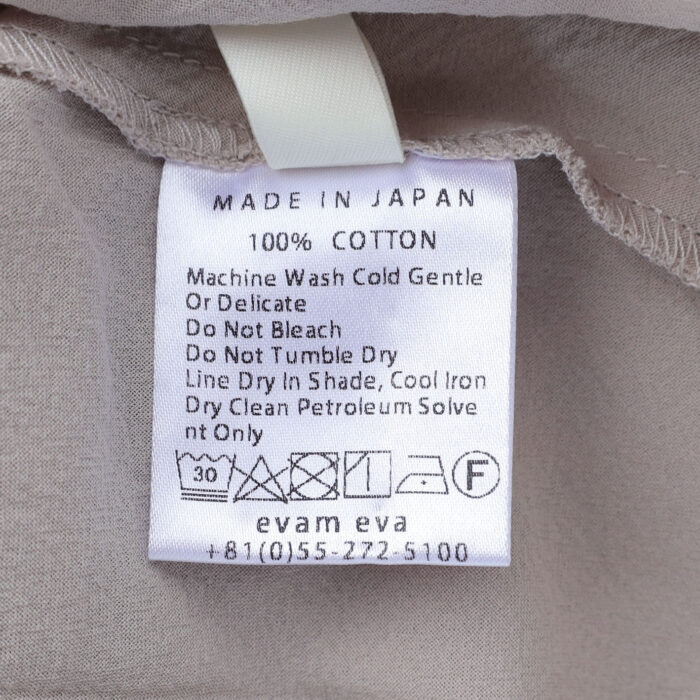 evam eva トップス E261T119 cotton flare pullover