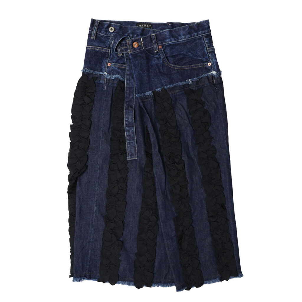 MARET マレ 32620613 M236S82 アシタックフリルスカート ボトム スカート デニム