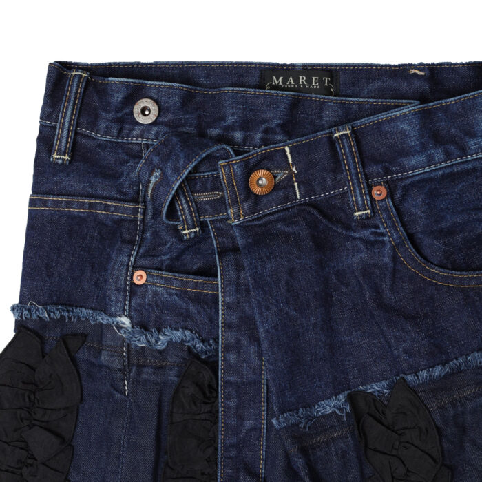 MARET マレ 32620613 M236S82 アシタックフリルスカート ボトム スカート デニム