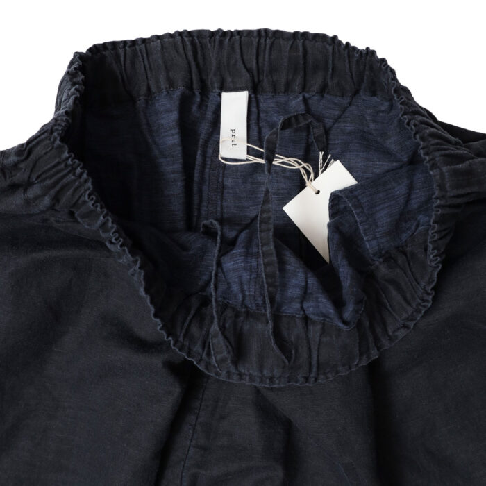 prit プリット P71601 リネンコットン交織平織ピグメント加工ペンギンパンツ ペンギンパンツ ボトム