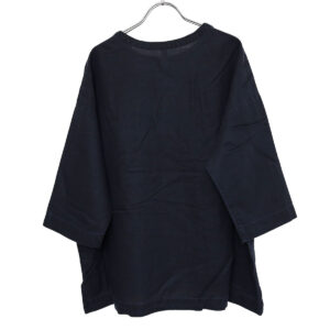 prit プリット P81603 リネンコットン交織平織ピグメント加工7分袖ビッグポケットワイド プルオーバー 7分袖 プルオーバー 麻 トップス