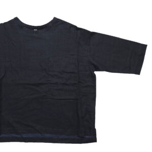 prit プリット P81603 リネンコットン交織平織ピグメント加工7分袖ビッグポケットワイド プルオーバー 7分袖 プルオーバー 麻 トップス