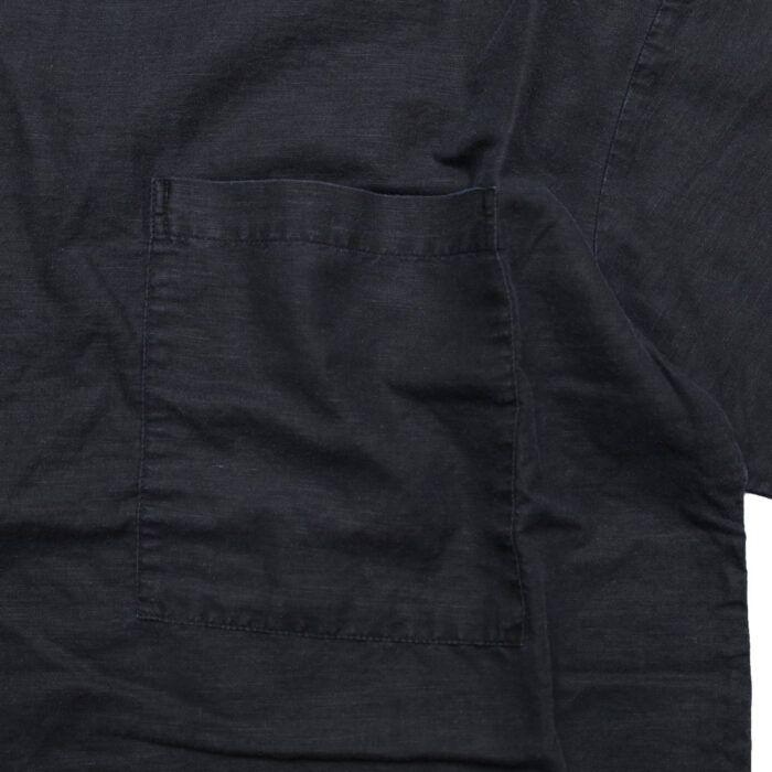 prit プリット P81603 リネンコットン交織平織ピグメント加工７分袖ビッグポケットワイド プルオーバー ７分袖 プルオーバー 麻 トップス