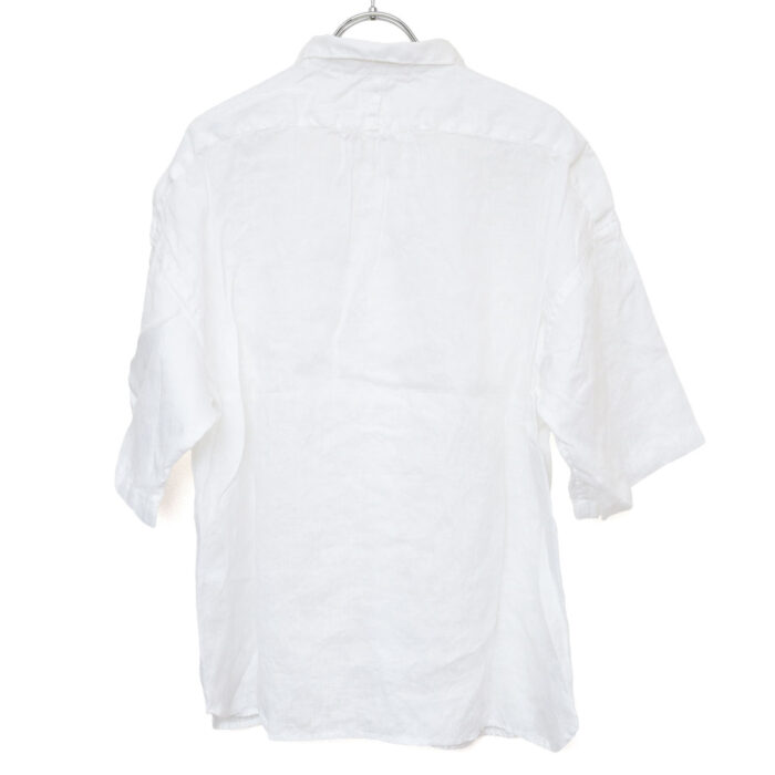 prit プリット P81646 60/1フレンチリネン 5分袖レギュラーカラーシャツ トップス 麻100％ リネン