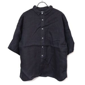 prit プリット P81646 60/1フレンチリネン 5分袖レギュラーカラーシャツ トップス 麻100% リネン