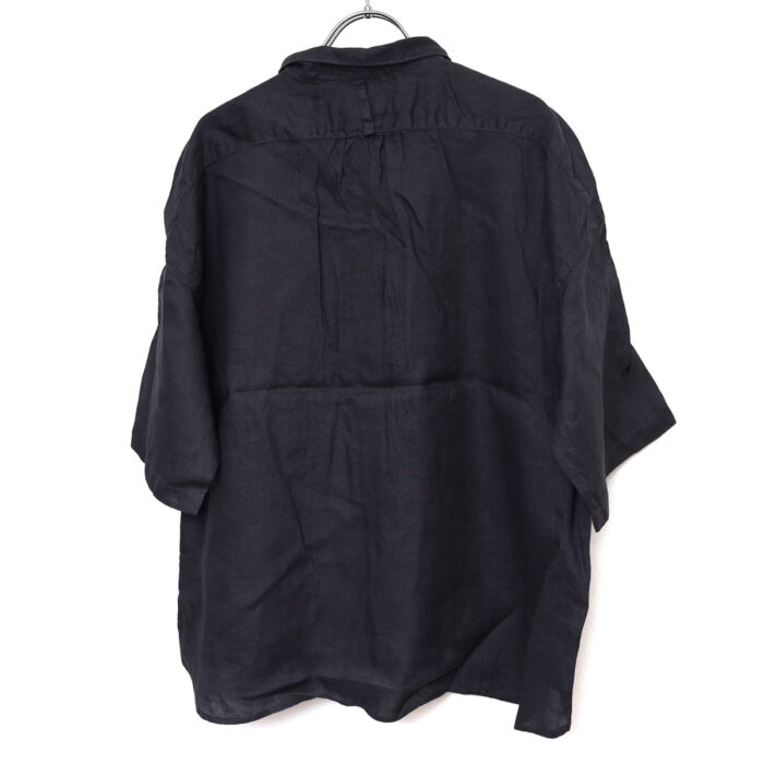 prit プリット P81646 60/1フレンチリネン 5分袖レギュラーカラーシャツ トップス 麻100％ リネン