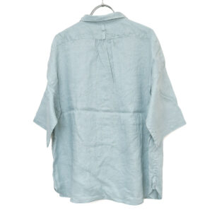 prit プリット P81646 60/1フレンチリネン 5分袖レギュラーカラーシャツ トップス 麻100% リネン