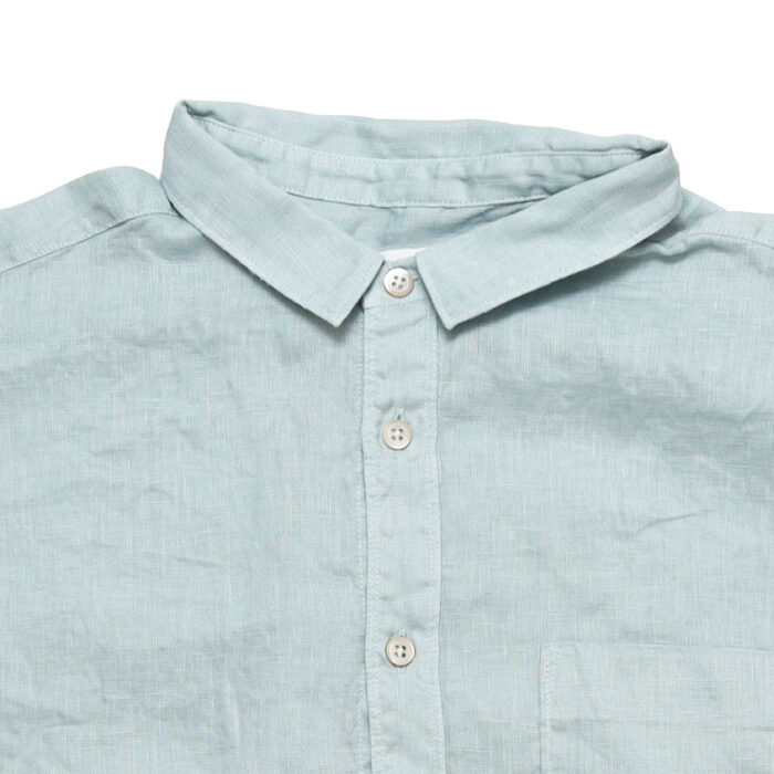 prit プリット P81646 60/1フレンチリネン 5分袖レギュラーカラーシャツ トップス 麻100％ リネン