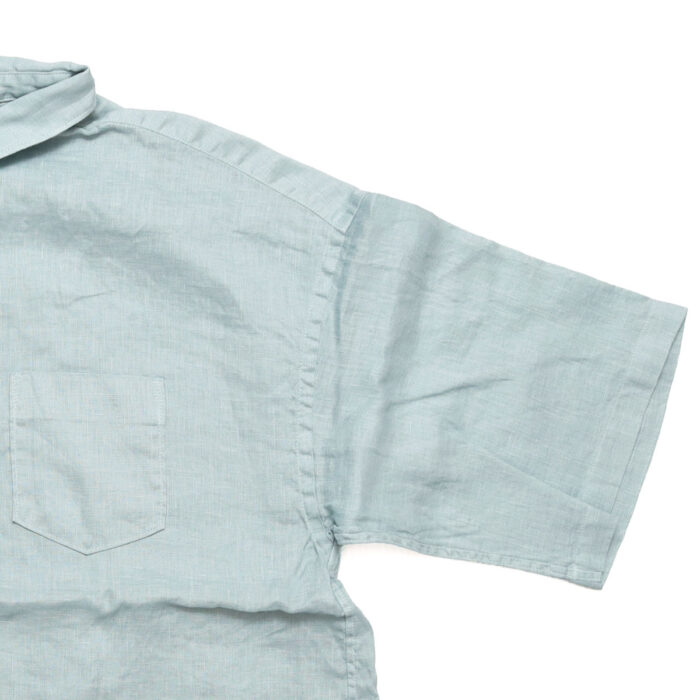 prit プリット P81646 60/1フレンチリネン 5分袖レギュラーカラーシャツ トップス 麻100％ リネン