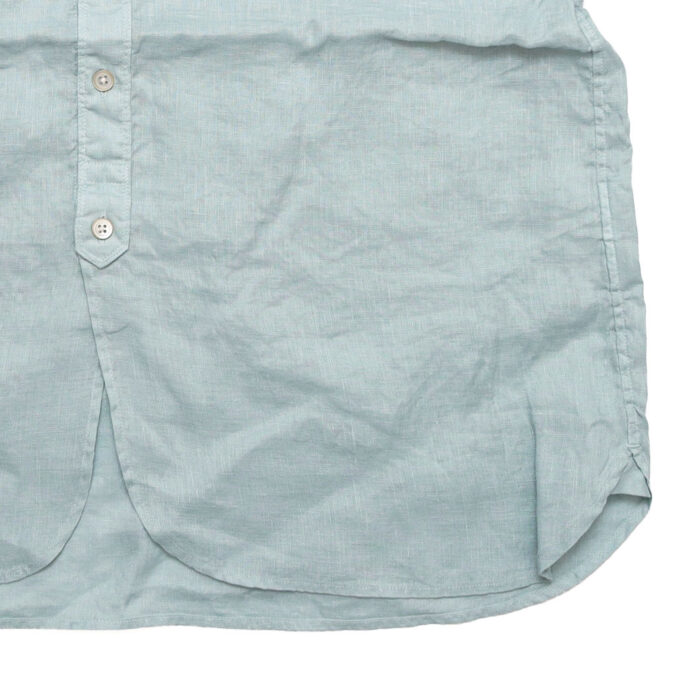 prit プリット P81646 60/1フレンチリネン 5分袖レギュラーカラーシャツ トップス 麻100％ リネン