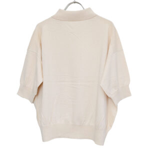 prit プリット P916108 40/2ハイツイストコットン16Ｇ天竺編み衿付き5分袖ワイドプルオーバー プルオーバー トップス