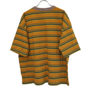 prit プリット P91631 19/1リサイクルムラ糸天竺マルチボーダー5分袖クルーネックワイドTシャツ 5分袖 Tシャツ ボーダー トップス