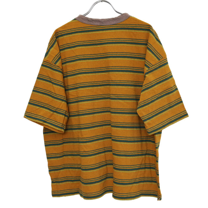 prit プリット P91631 19/1リサイクルムラ糸天竺マルチボーダー5分袖クルーネックワイドＴシャツ 5分袖 Ｔシャツ ボーダー トップス