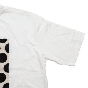 prit プリット P91638 17/1空紡天竺×10/1ムラ糸プリント5分袖フレームＴシャツ 5分袖 Ｔシャツ ドット トップス