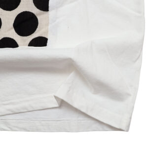 prit プリット P91638 17/1空紡天竺×10/1ムラ糸プリント5分袖フレームＴシャツ 5分袖 Ｔシャツ ドット トップス