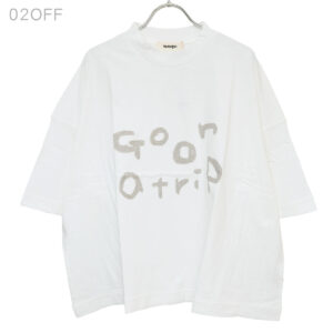 tumugu ツムグ TC26103 ラフィ天竺 プリントT (go on a trip) Tシャツ トップス　