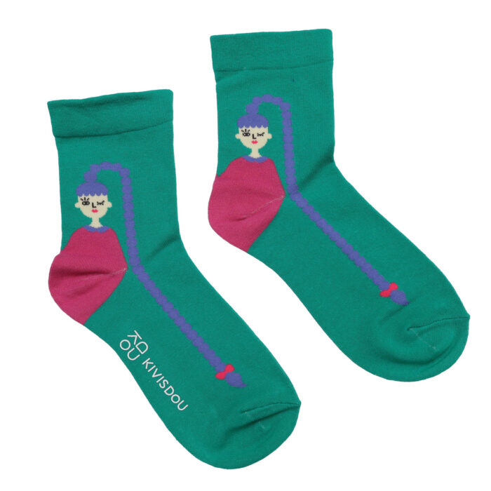 きびす堂 キビスドウ k31148 ロングヘアーツインズショートソックス(2足セット) 靴下 くつした