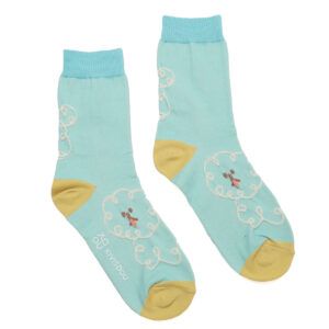 きびす堂 キビスドウ k41174 ドローイングドッグ クルーソックス(2足セット) 靴下 くつした