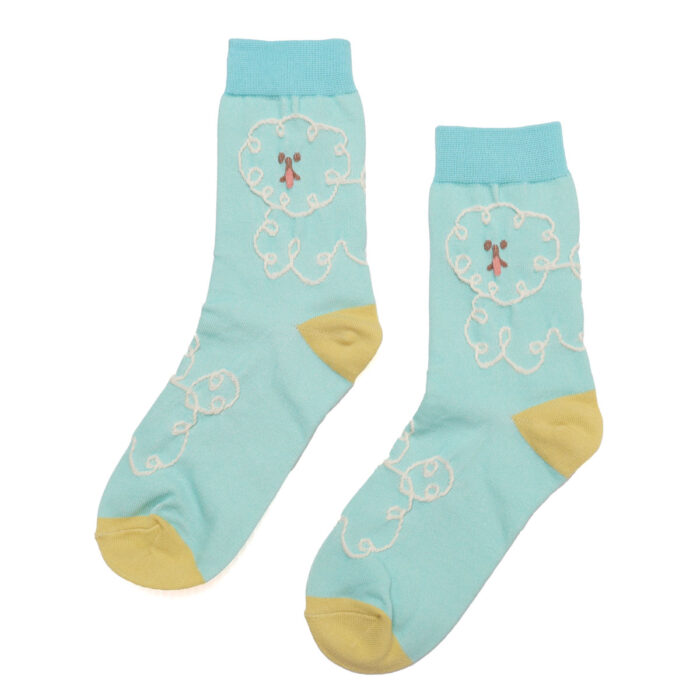 きびす堂 キビスドウ k41174 ドローイングドッグ クルーソックス(2足セット) 靴下 くつした